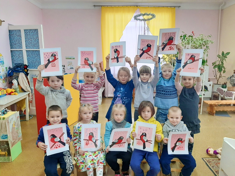 Снегирь-наш друг. Первомайский ДК